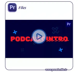 دانلود پروژه آماده Text Intro Typography Podcast | اینترو تایپوگرافی حرفه‌ای